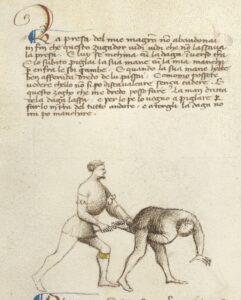 Fiore's 7th play of the 9th master, dagger between the legs, interpreted by Guy Windsor